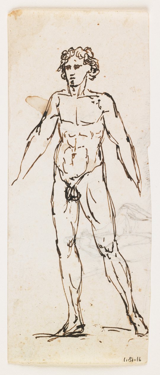Homme nu debout - Pelagio Palagi
