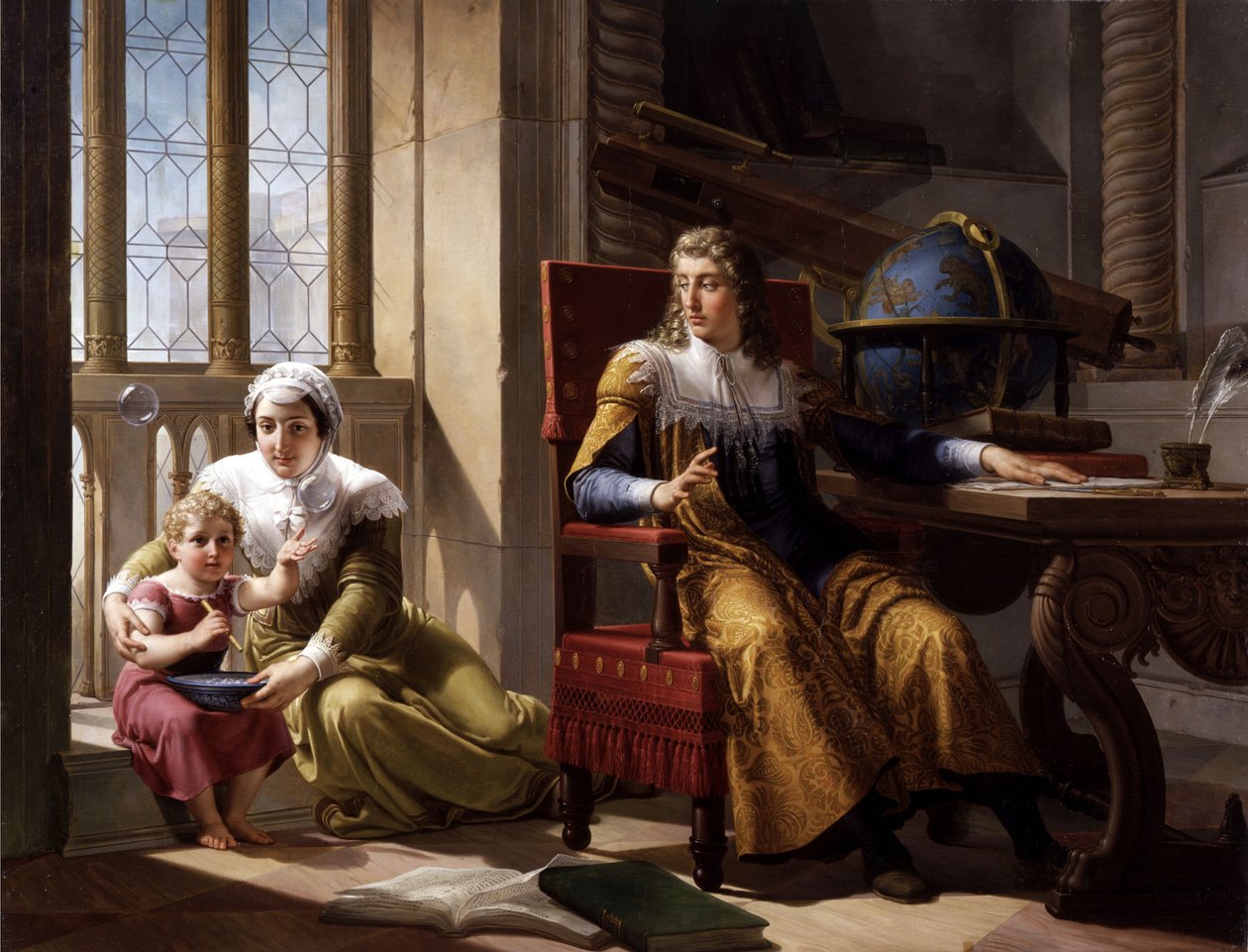 Découverte de la réfraction de la lumière par Newton, 1827 - Pelagio Palagi