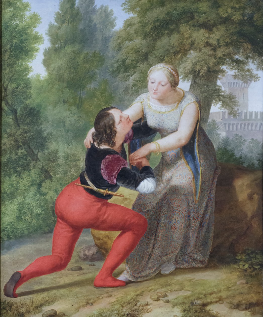 Orombello et Beatrice di Tenda dans le château de Binasco - Pelagio Palagi