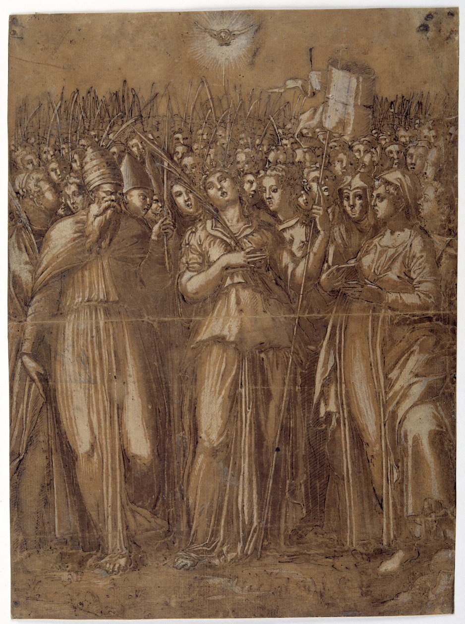 Sainte Ursule avec les vierges martyres - Pellegrino (c.1460 1523) Aretusi