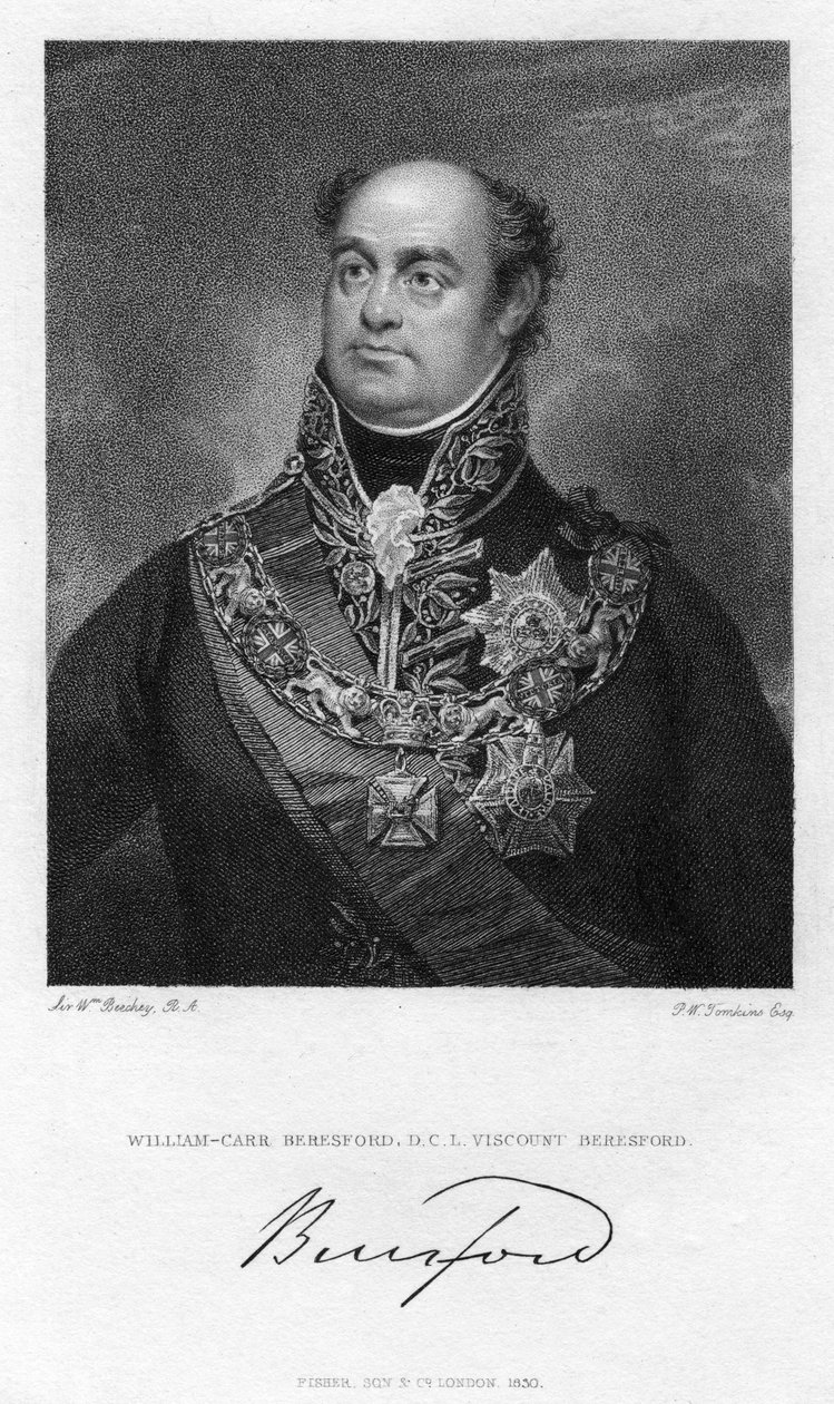 William Beresford, 1er vicomte Beresford, soldat et homme politique britannique, 1830 - Peltro William Tomkins