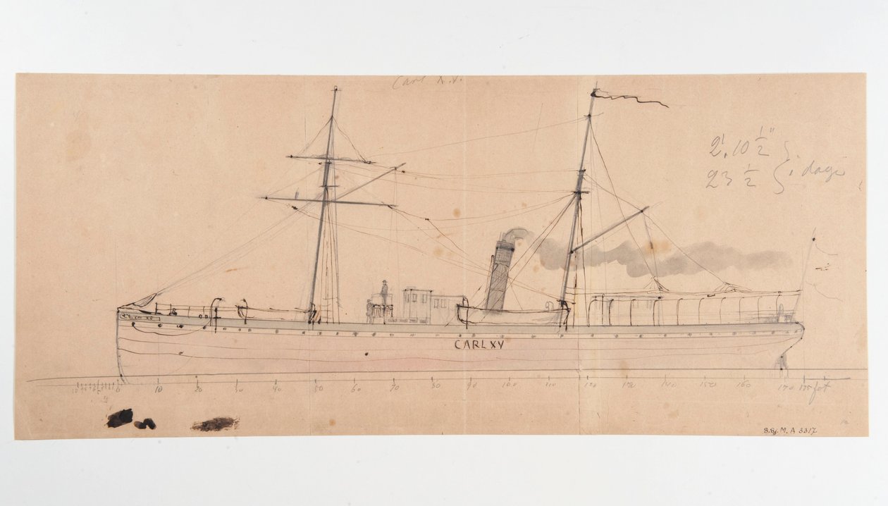 Le bateau à vapeur CARL XV - Per Wilhelm Cedergren