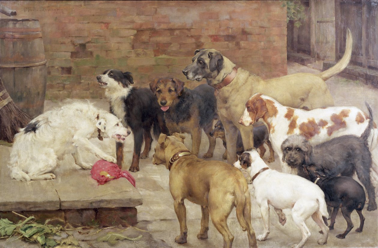 Le Chien avec le Dîner de son Maître, 1892 - Percy Harland Fisher
