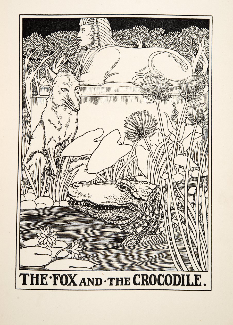 Le Renard et le Crocodile, de Cent Fables d