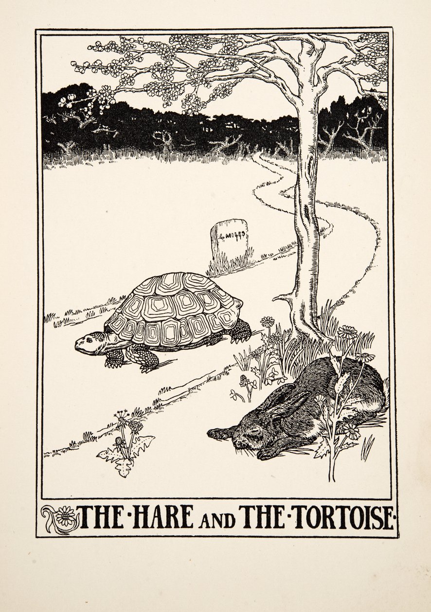 Le Lièvre et la Tortue, de Cent Fables d