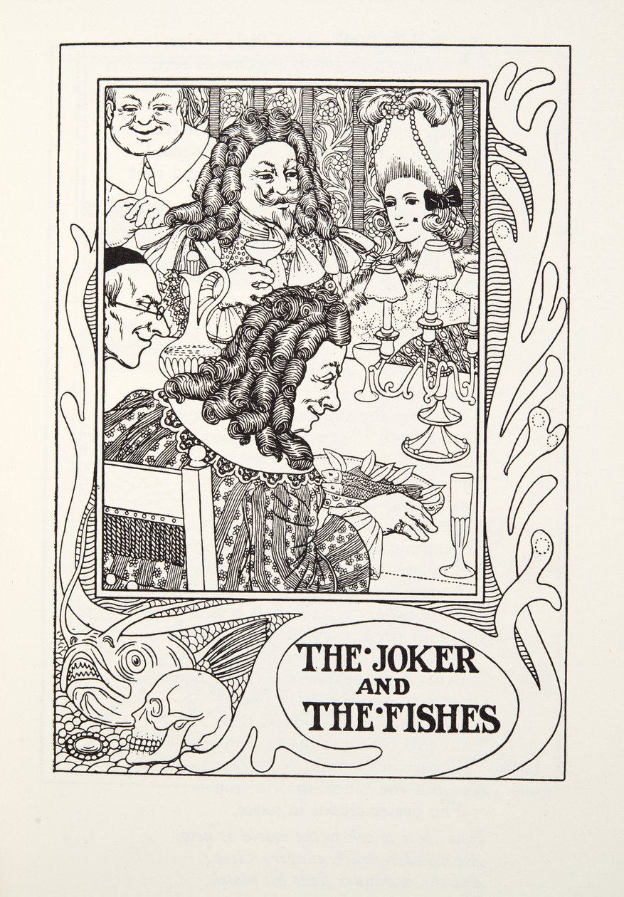 Le Joker et les Poissons, des Fables de Fontaine, pub. 1905 - Percy J. Billingshurst