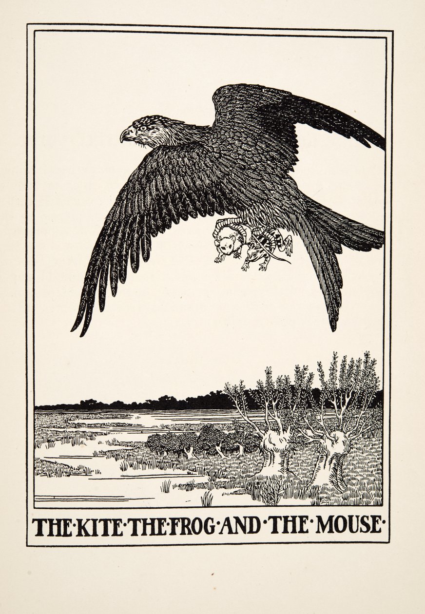 Le Cerf-volant, la Grenouille et la Souris, tiré de Cent fables d