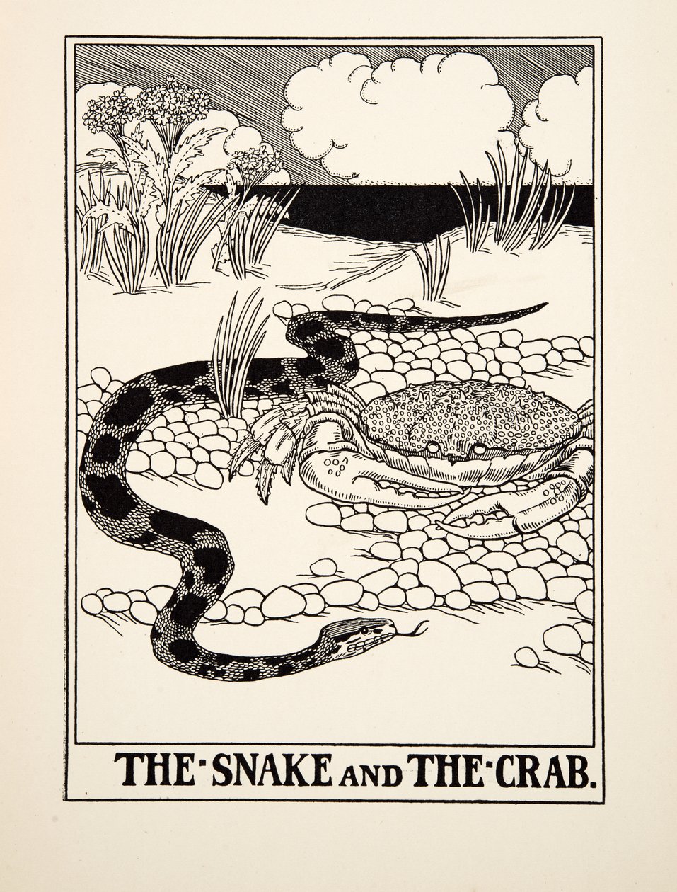 Le Serpent et le Crabe, de Cent Fables d
