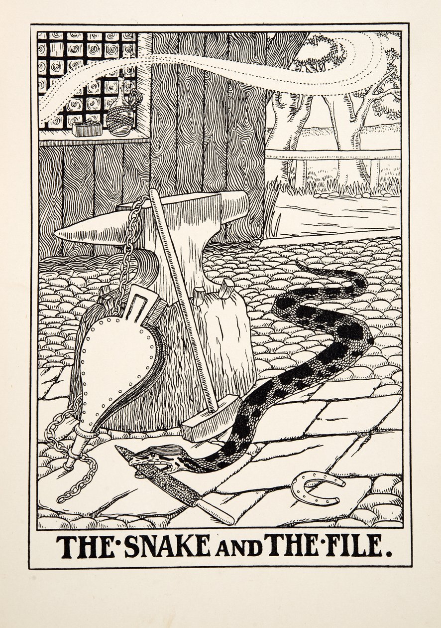 Le Serpent et la Lime, de Cent Fables d