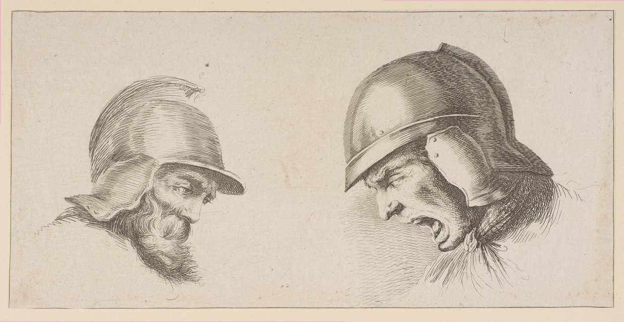 Deux têtes de vieux soldats - Peregrine Lovell