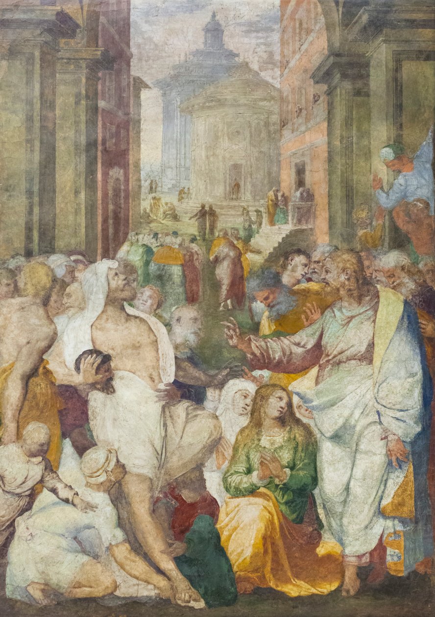 La Résurrection de Lazare - Perino del (1501 47) Vaga