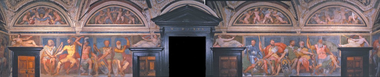 Loggia des Héros. (détail). Villa del Principe, vers 1530 - Perino del Vaga