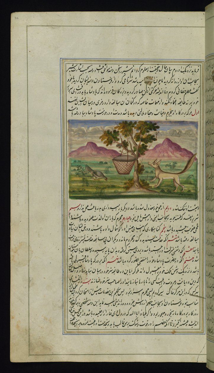 Un renard et un tambour des Lumières de Canopus - Persian School