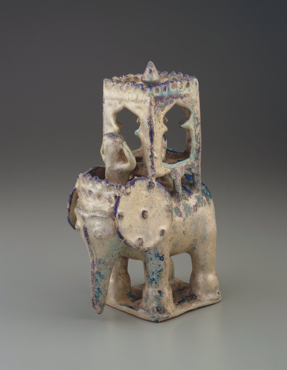Éléphant avec howdah et figure, Iran, dynastie seljuk - Persian School