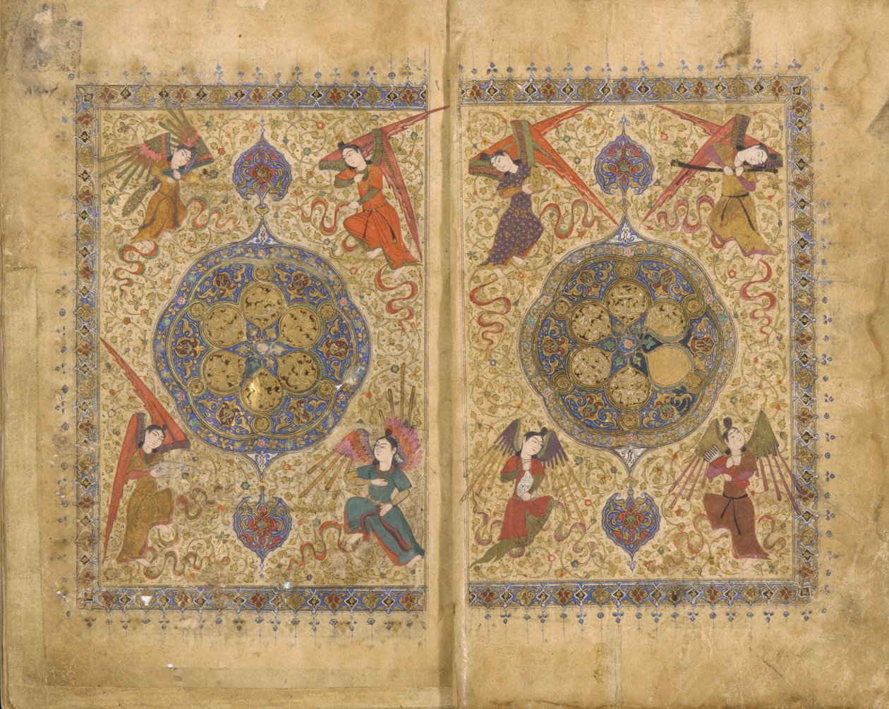 Khamsa (Quintet) de Khwaju Kirmani, Shiraz, Iran, période timouride, 1437-38 - Persian School