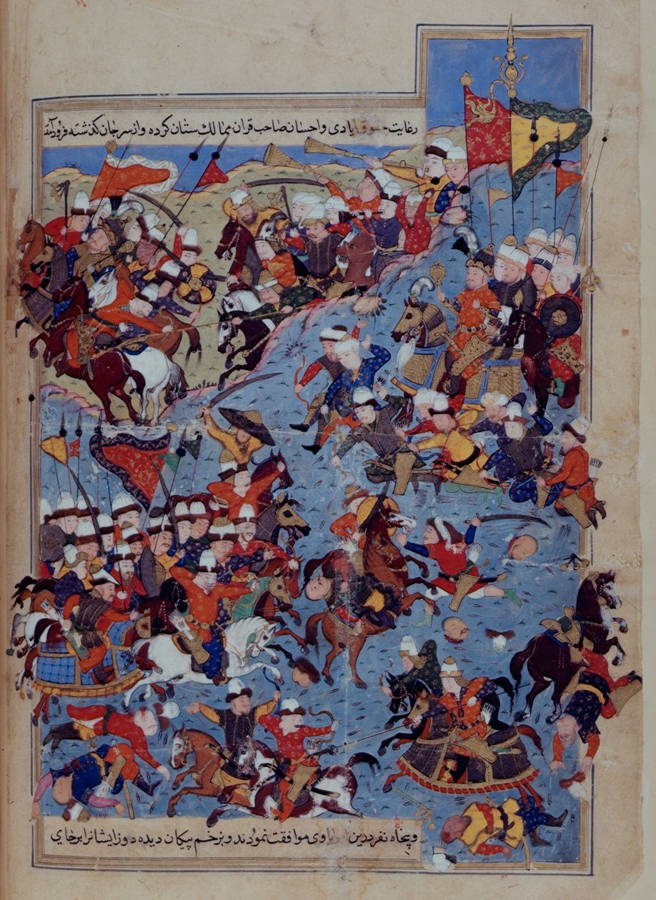 Bataille entre Timur et Tuqtamish Khan en 1395, du 