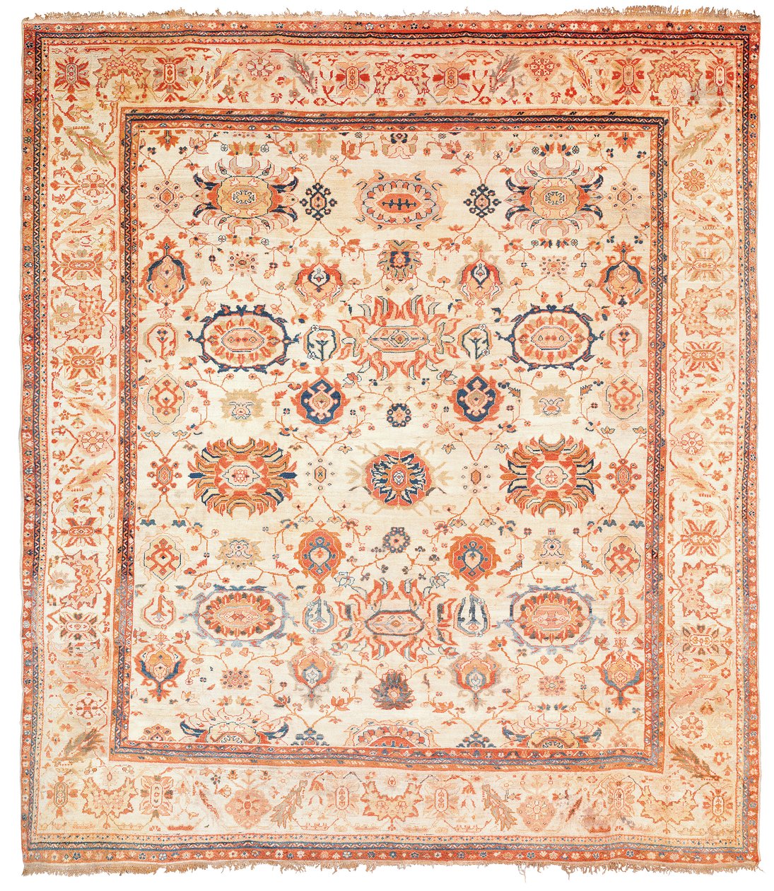 Tapis Ziegler, district de Sultanabad, Ouest de la Perse, vers 1880 - Persian School