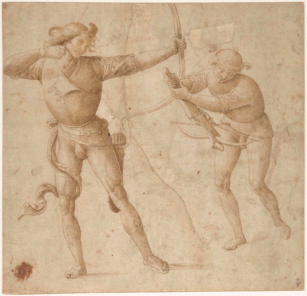 Un archer et un arbalétrier - Perugino