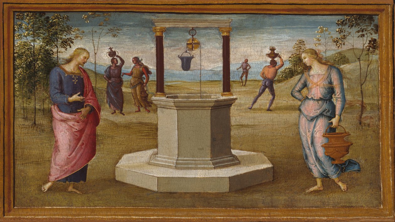 Le Christ et la femme de Samarie - Perugino
