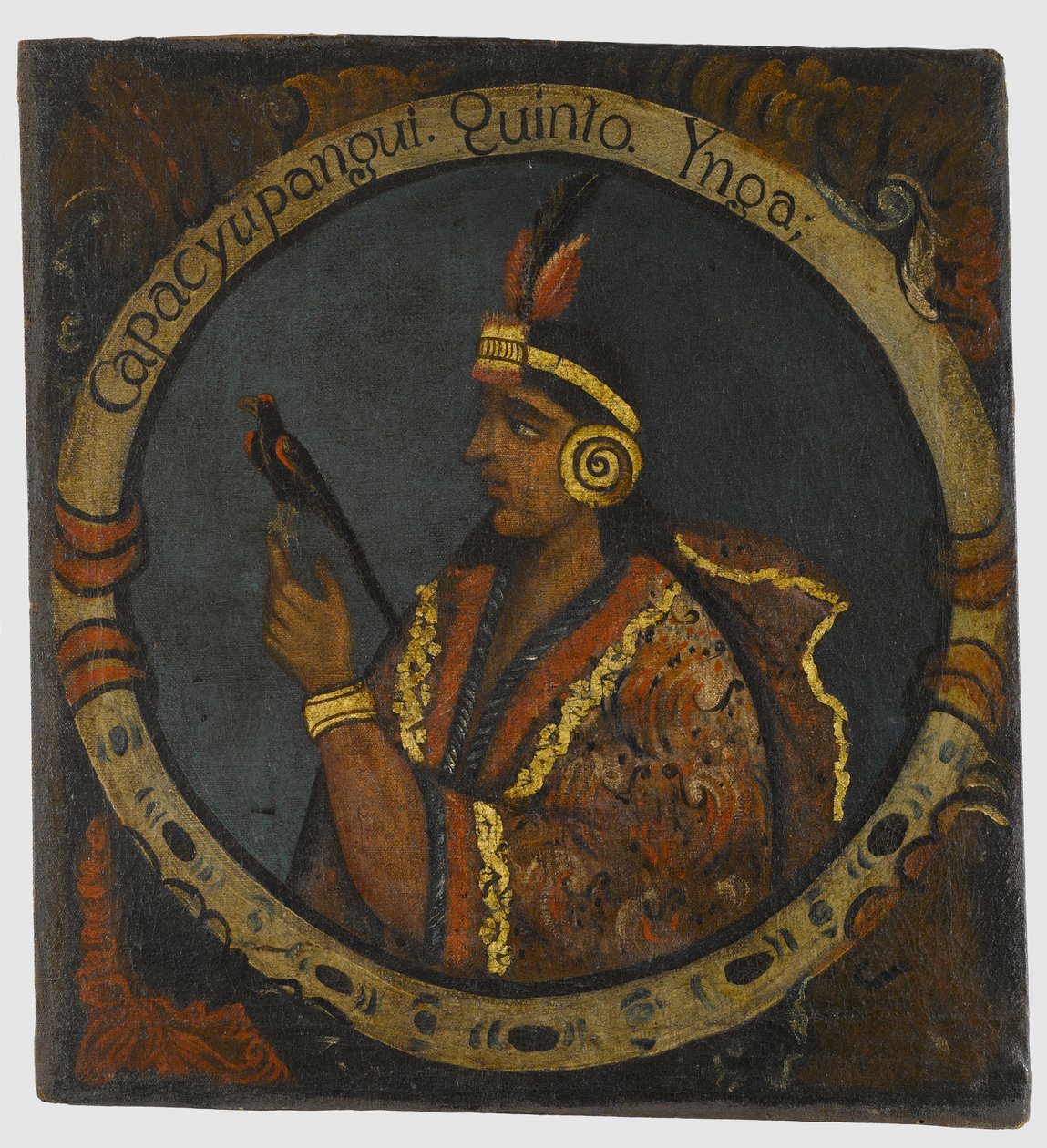 Capac Yupanqui, cinquième roi inca, milieu du 18e siècle - Peruvian School