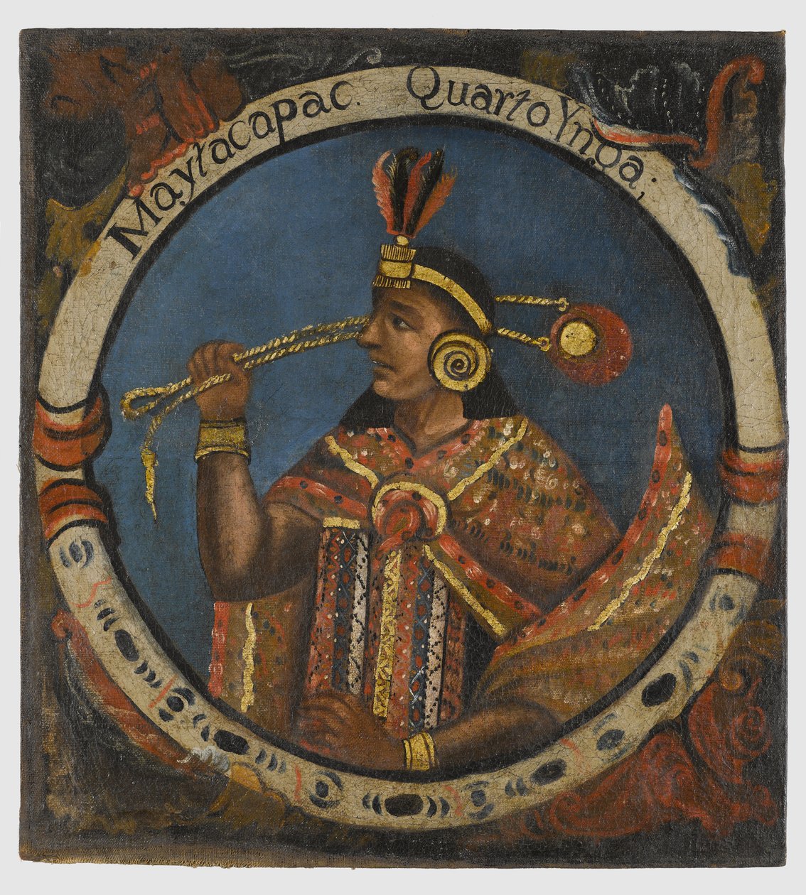 Mayta Capac, quatrième roi inca, milieu du 18e siècle - Peruvian School