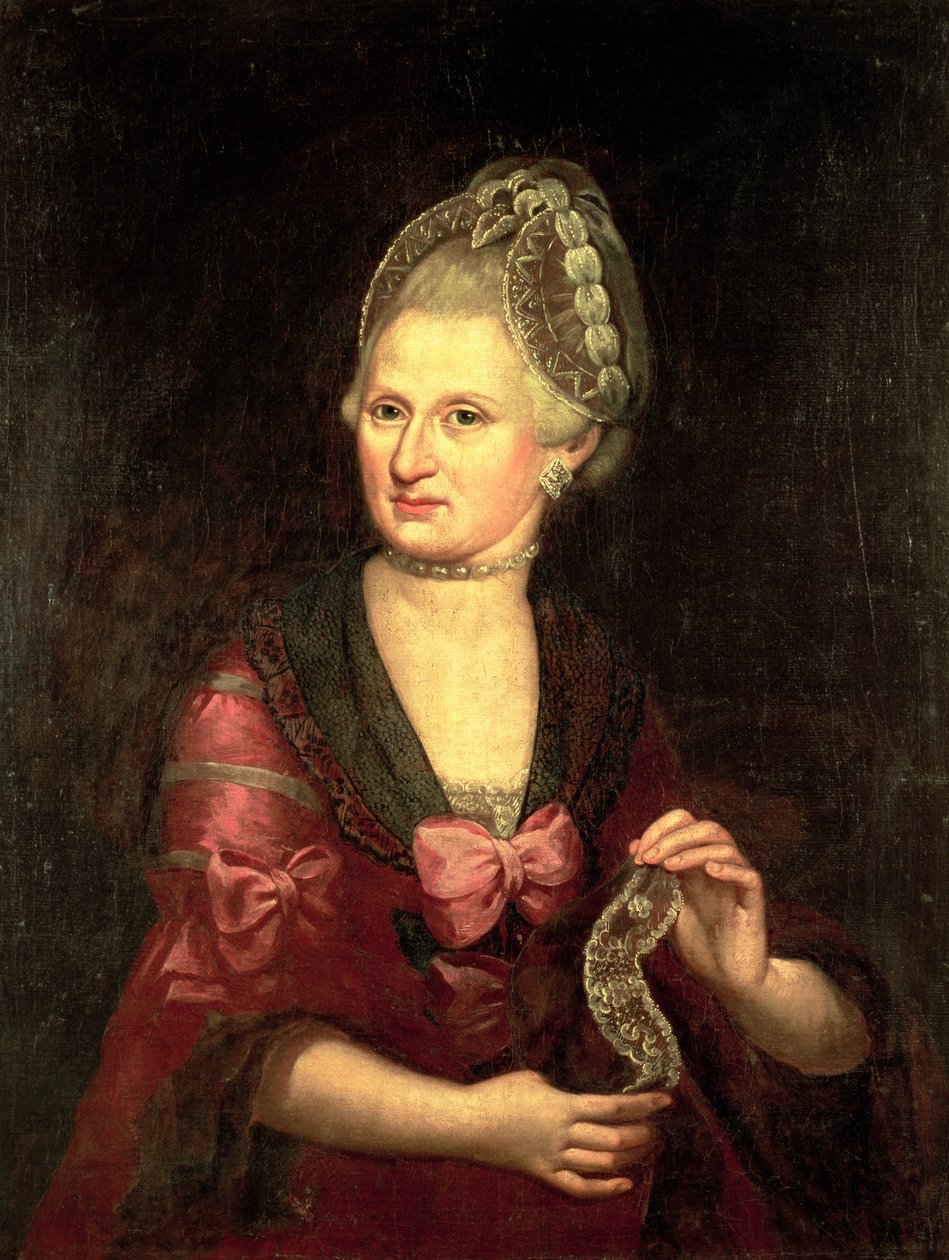 Anna Maria Mozart, née Pertl, mère de Wolfgang Amadeus Mozart, 1775 - Peter Anton Lorenzoni