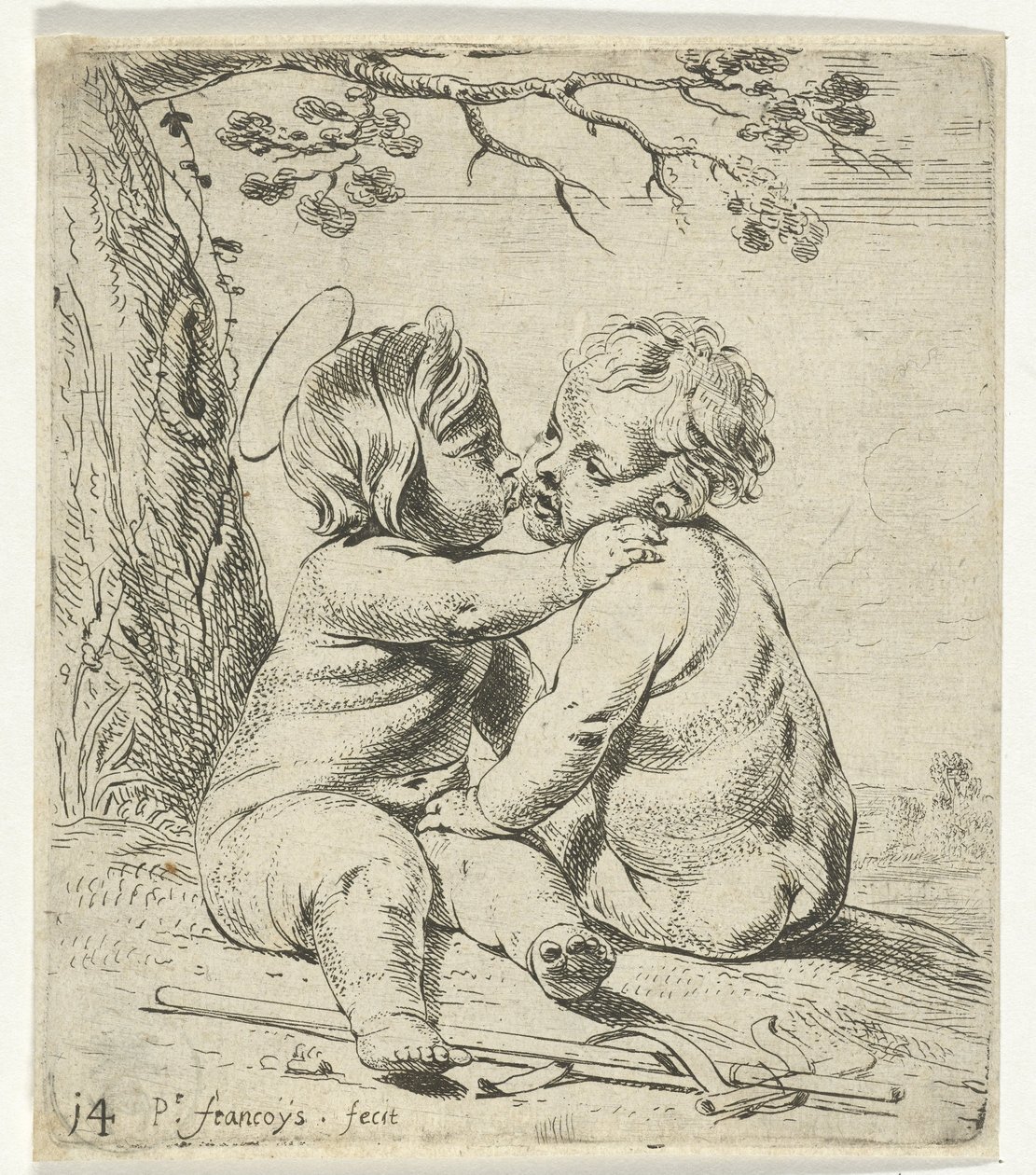 Christ et Saint Jean-Baptiste enfants - Peter Franchoys