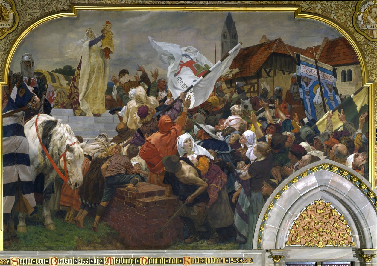 Sophie de Brabant présentant Henri l