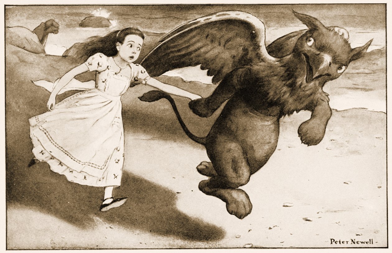 "Viens!" cria le Griffon", illustration pour Les Aventures d