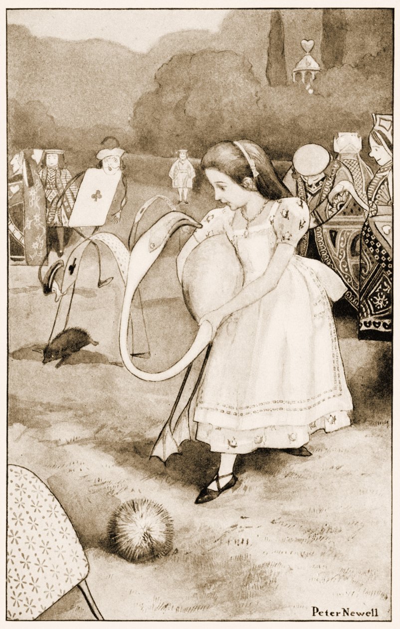 "Il se tordrait et regarderait son visage", illustration pour Les Aventures d
