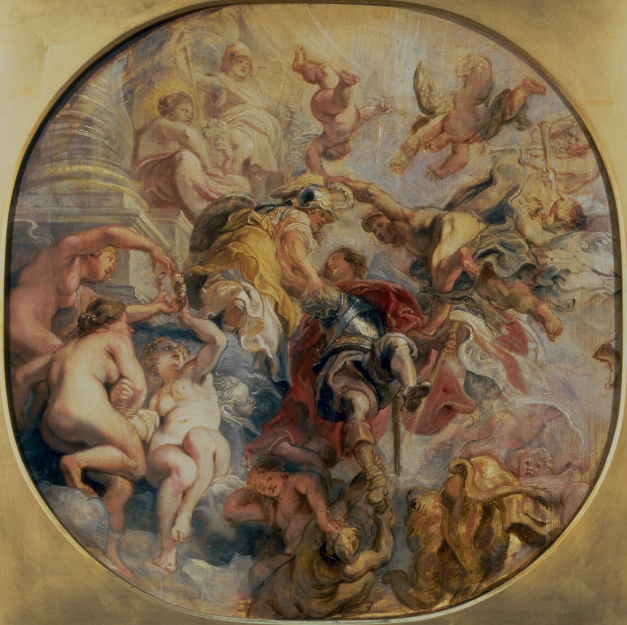 Minerva et Mercure conduisent le duc de Buckingham (1592-1628) au Temple de la Vertu, avant 1625 - Peter Paul Rubens