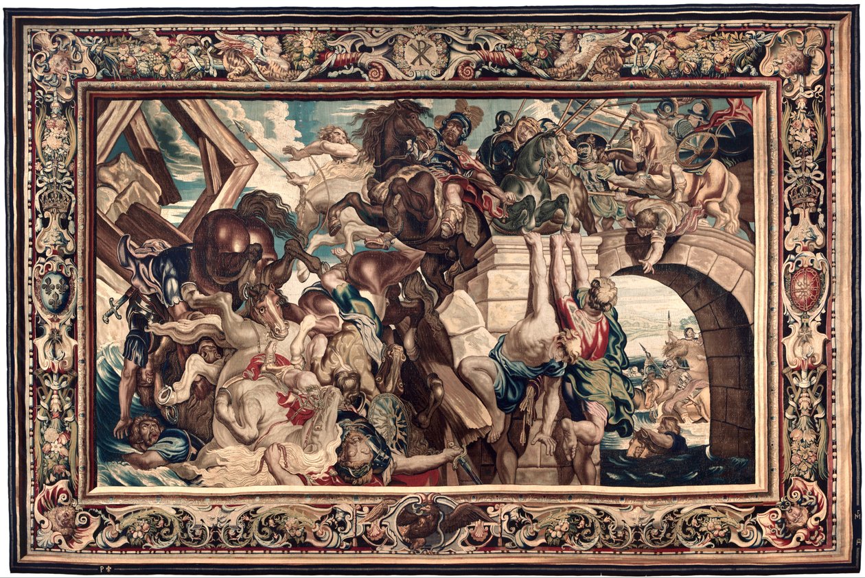 Tapisserie montrant le Triomphe de Constantin sur Maxence à la Bataille du Pont Milvius - Peter Paul Rubens