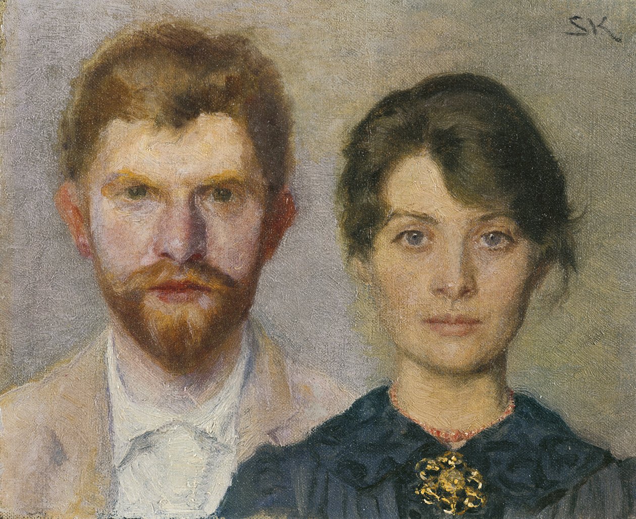 Double portrait de Marie et P.S. Krøyer - Peder Severin Krøyer