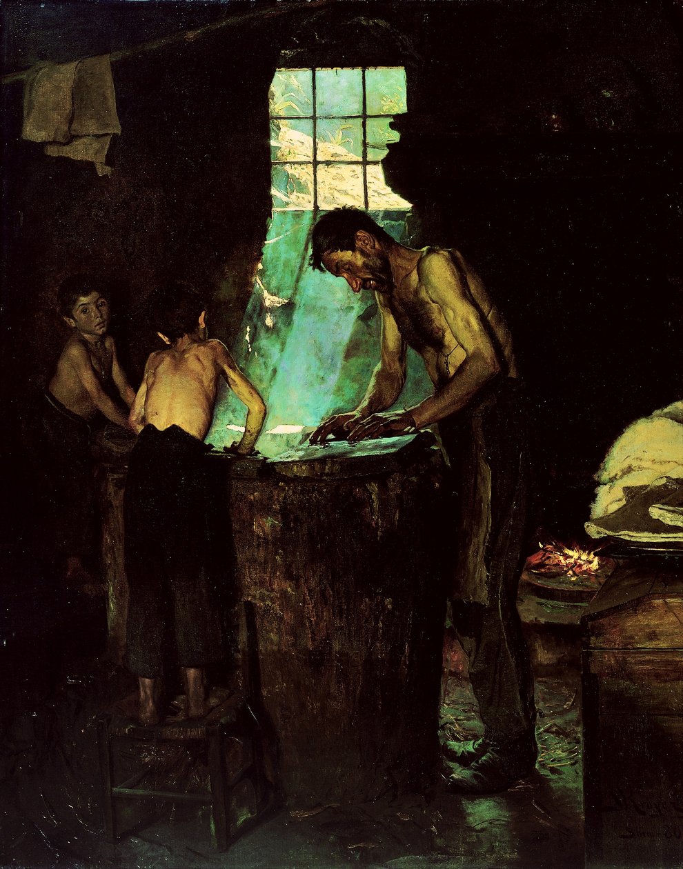 Fabricants de chapeaux de village italiens - Peder Severin Krøyer