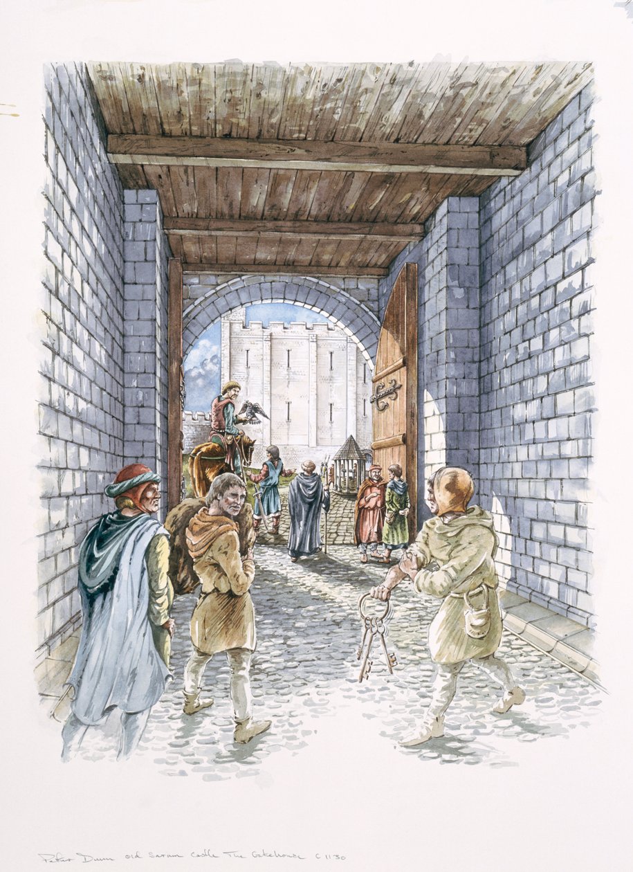 La Porte du Château, Old Sarum, Wiltshire, c. 1130, 1994 - Peter Dunn