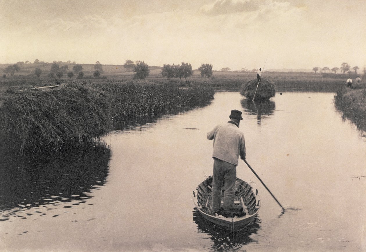 Quartier du foin des marais, Vie et paysage sur les Norfolk Broads, vers 1886 - Peter Emerson und Thomas Goodall