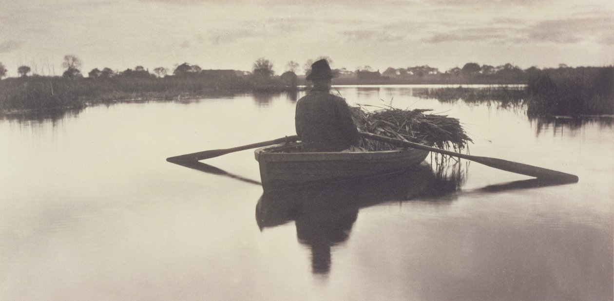 Ramer à la maison le Schoof-Stuff, Vie et paysage sur les Norfolk Broads, 1886 - Peter Emerson und Thomas Goodall