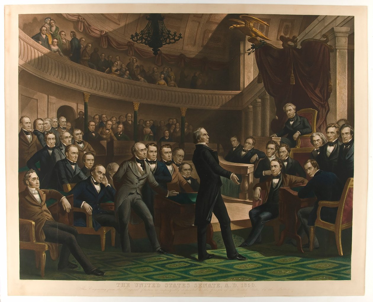 Le Sénat des États-Unis, a.d. 1850, pub. c. 1855 - Peter Frederick Rothermel