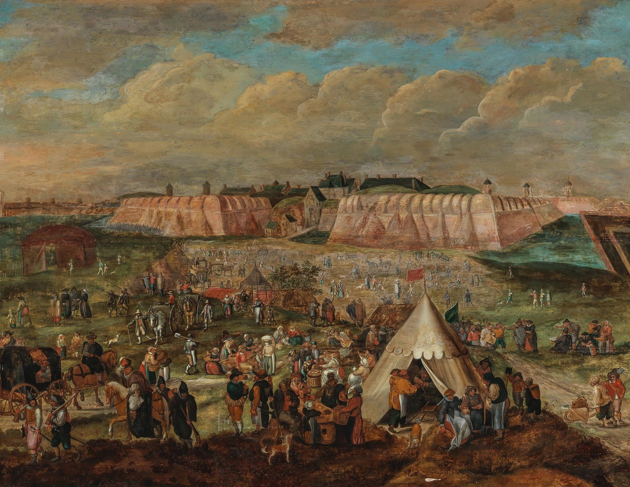 Le Siège du Spanjaardenkasteel à Anvers - Peter Goetkind the Younger