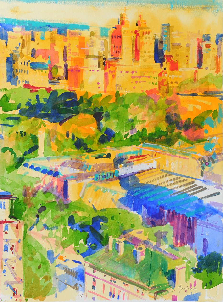 Ombres de la Cinquième Avenue sur le Metropolitan - Peter Graham (Contemporary)