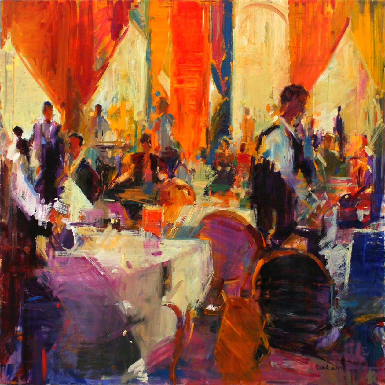 Les jours du Savoy (huile sur toile) - Peter Graham