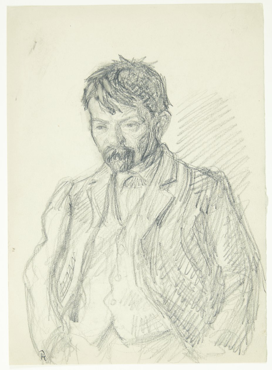 Portrait du peintre Jens Birkholm. Demi-figure - Peter Hansen