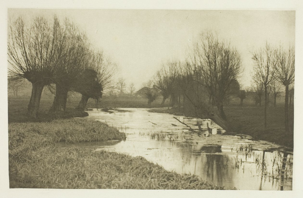 Une marina sur la Lea - Peter Henry Emerson