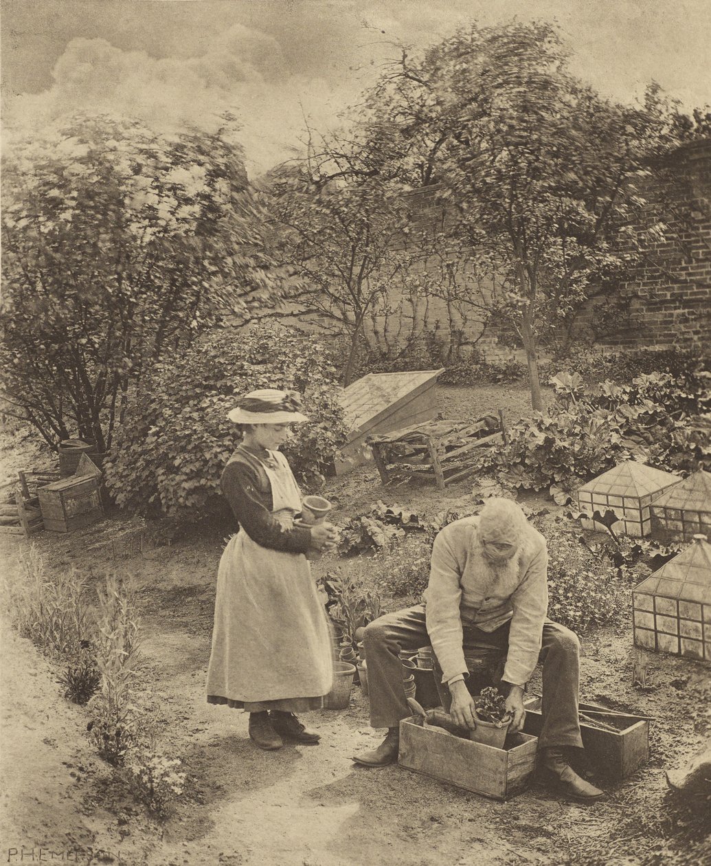 Un bout de jardin. [Suffolk.] - Peter Henry Emerson