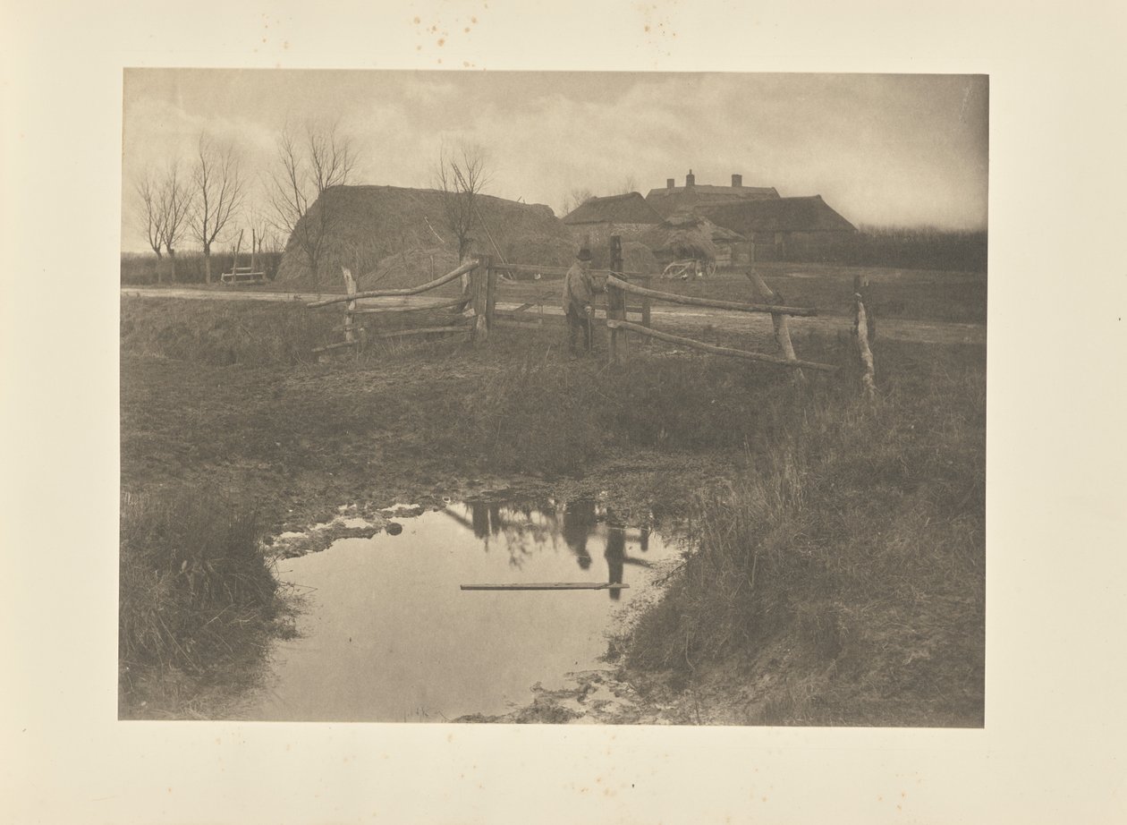 Une ferme marécageuse - Peter Henry Emerson