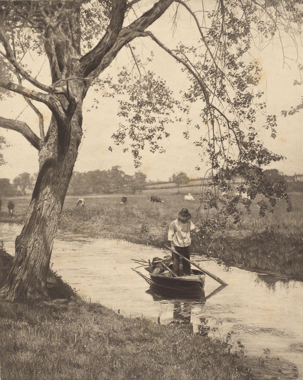 Un fossé dans le Suffolk - Peter Henry Emerson