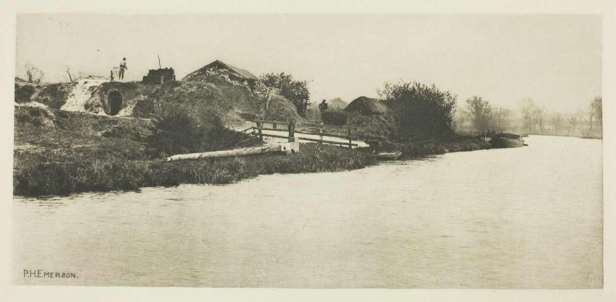Briqueterie sur la rivière Bure (Norfolk) - Peter Henry Emerson