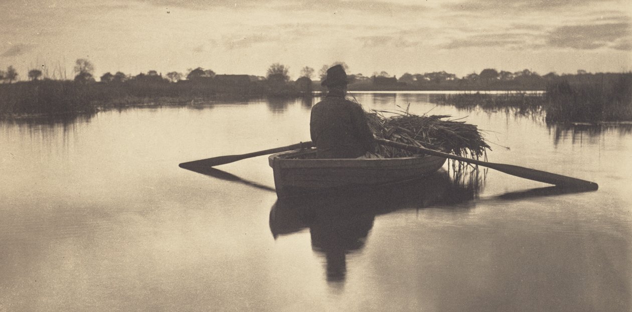 Ramer vers la maison avec les gerbes - Peter Henry Emerson