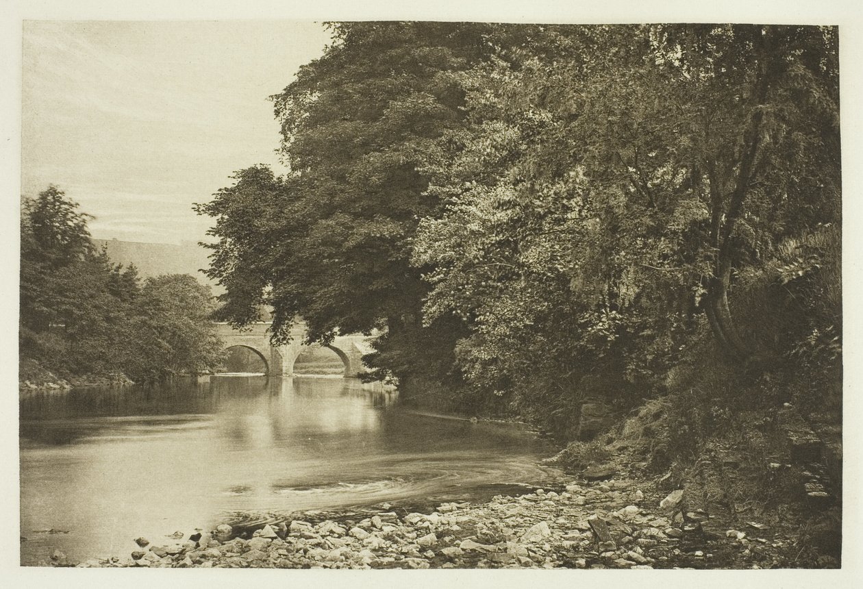 Rowsley Bridge, sur la Derwent - Peter Henry Emerson