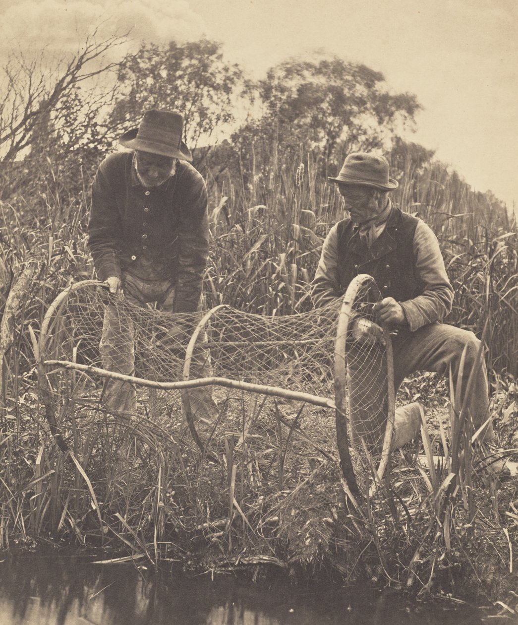 Installation du filet en arceau - Peter Henry Emerson
